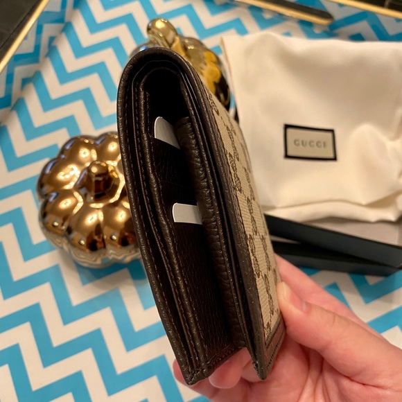 Brand New Gucci Canvas Leather Guccissima Wallet - Picture 4 of 13